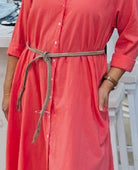 Xirena Taupe Grey Treva Belt - PINK ARROWS