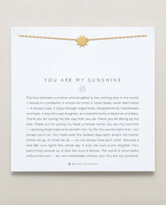 You Are My Sunshine Icon Necklace 14K Gold - PINK ARROWS