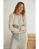 Ziggy Inside Out Sweatshirt Heather Grey - PINK ARROWS